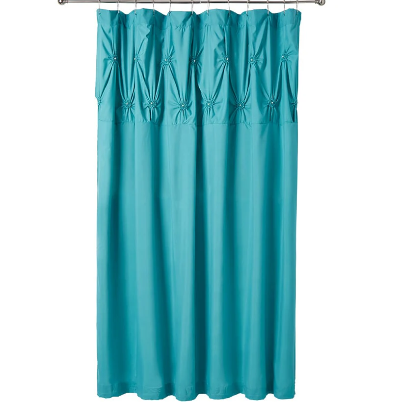 Homewear Pintuck Shower Curtain with Hooks - Image 4