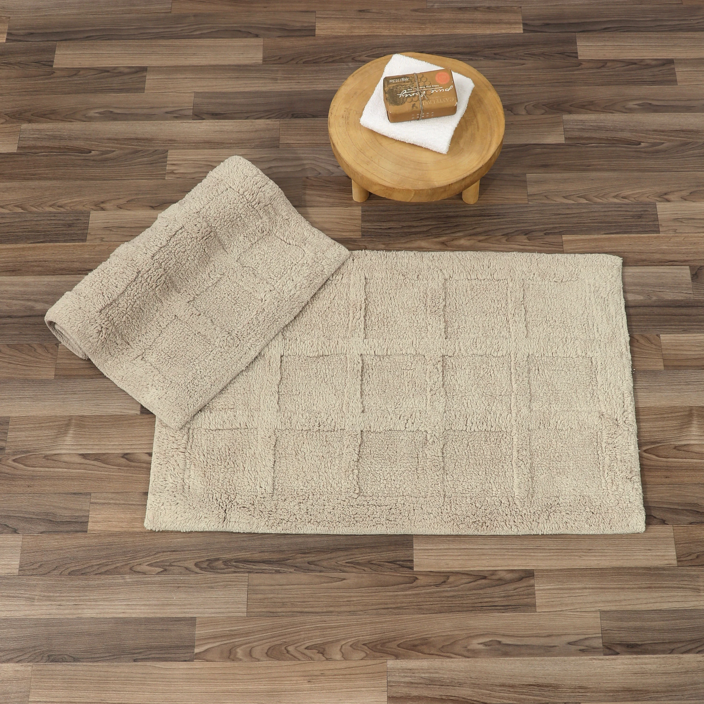 Homewear Sanibel Windowpane Bath Rug Set, 2-Pc. - Image 2