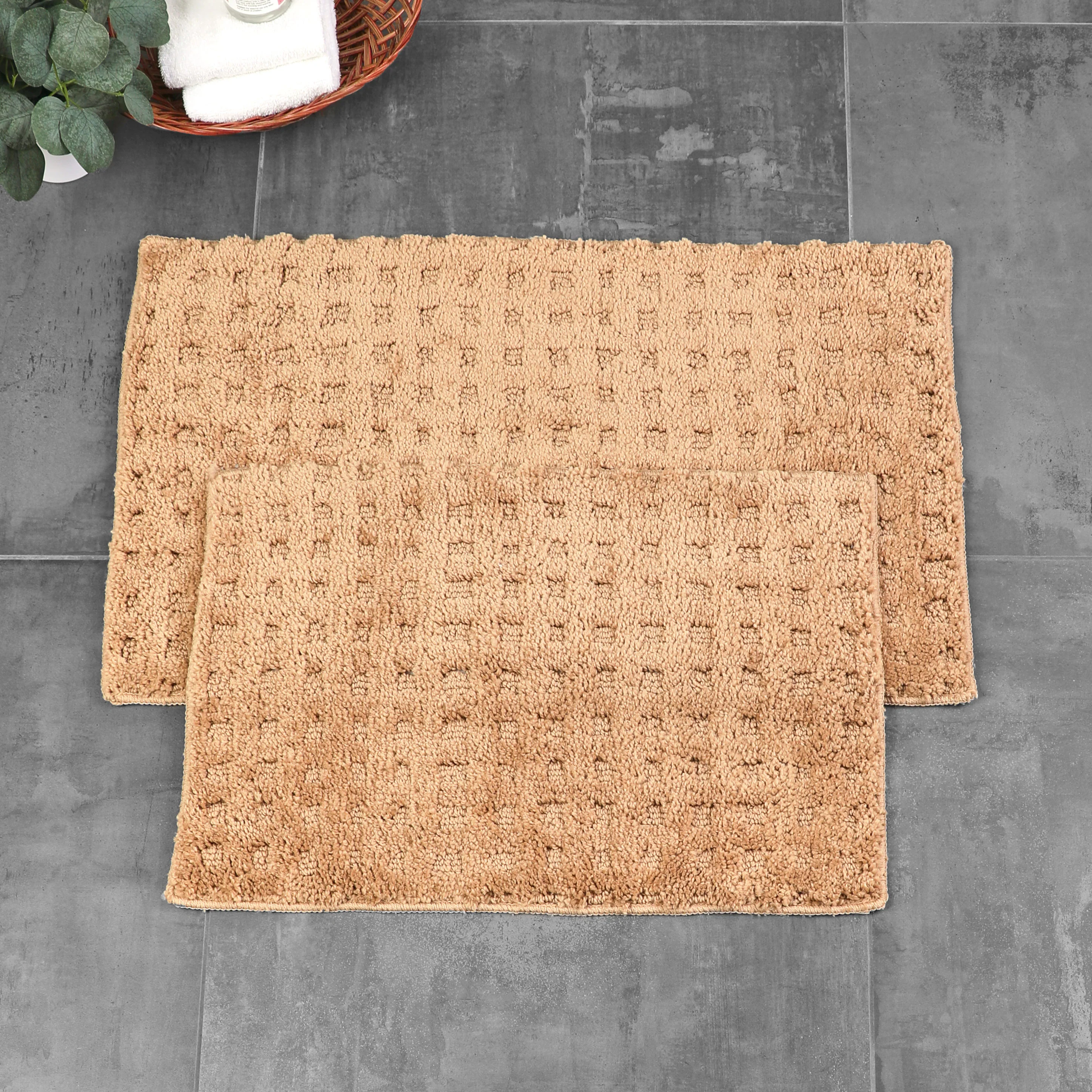 Homewear Soft Sensations Waffle Bath Set with Non-Skid Backing, 2-Pc. - Image 6