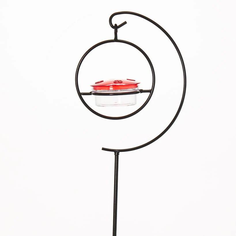Hummingbird Garden Stake with Red Feeder - Image 3