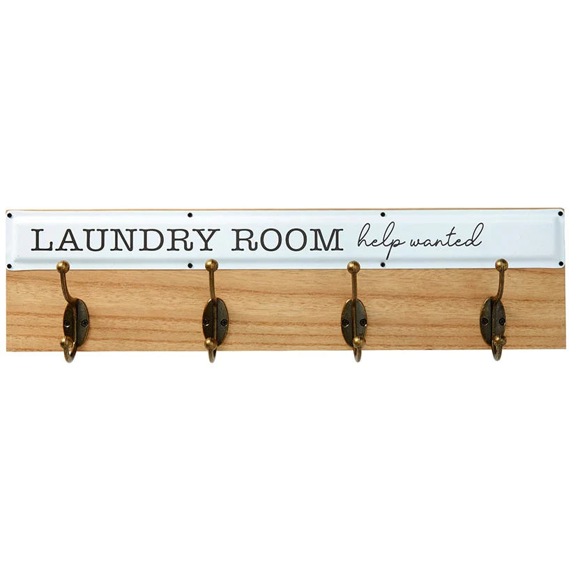 Humorous Laundry Room Wall Décor - Laundry Hooks or Schedule - Image 4