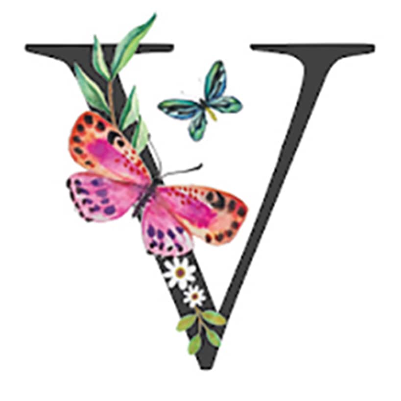 Initial Floral Butterfly Jewelry Cases - Image 23