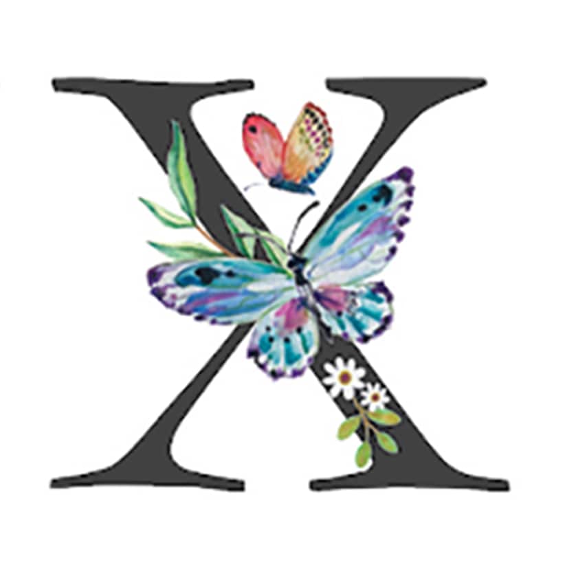 Initial Floral Butterfly Jewelry Cases - Image 25