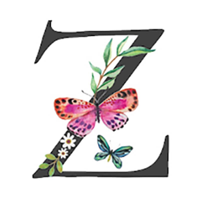 Initial Floral Butterfly Jewelry Cases - Image 26