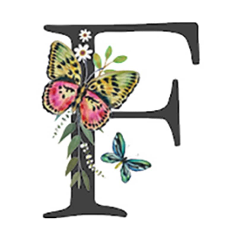 Initial Floral Butterfly Jewelry Cases - Image 7