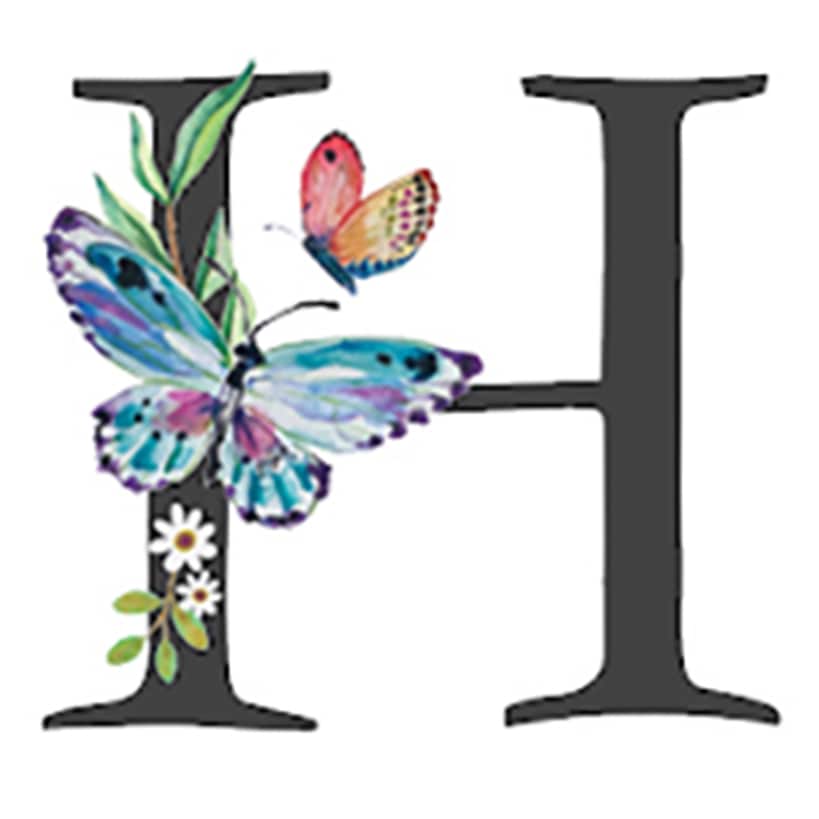 Initial Floral Butterfly Jewelry Cases - Image 9