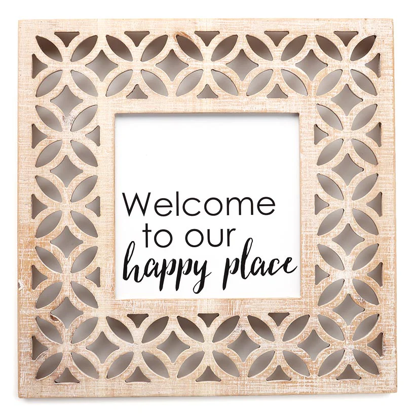 Happy Place Inspirational Wall Art