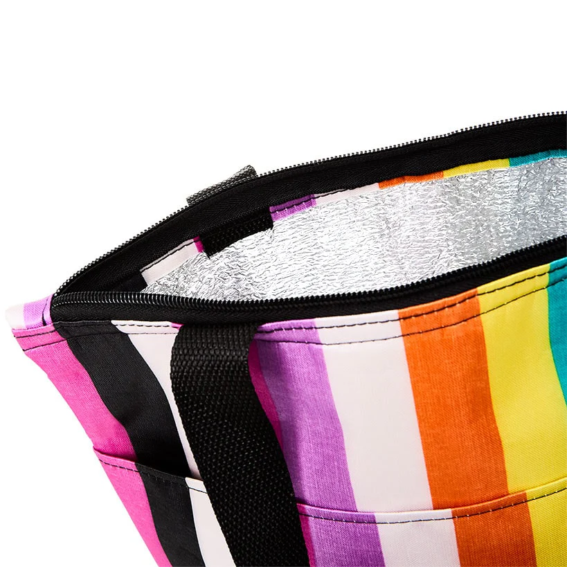 Insulated Bag with Matching Crossbody Bag Striped - Image 4