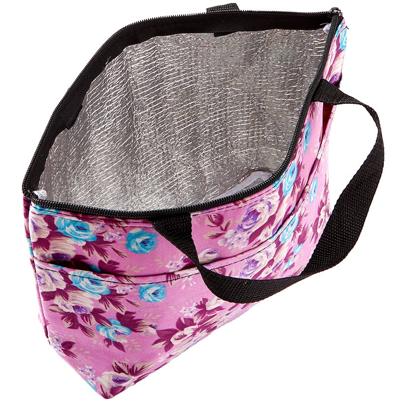 Insulated Reusable Cooler Tote Bag Floral - Image 2