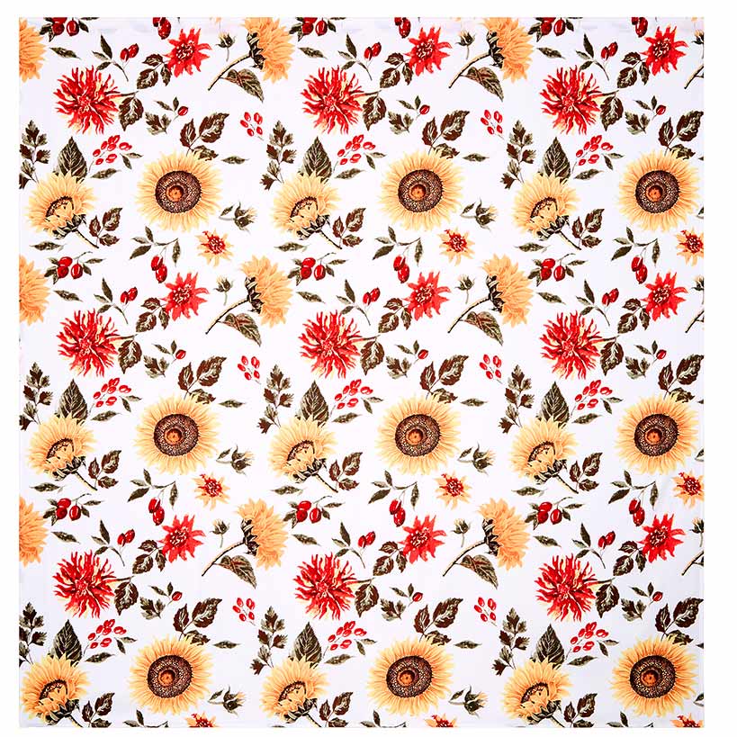 Jacobean Sunflower Shower Curtain, Bath Rug, Hand Towels, or Hooks - Image 2