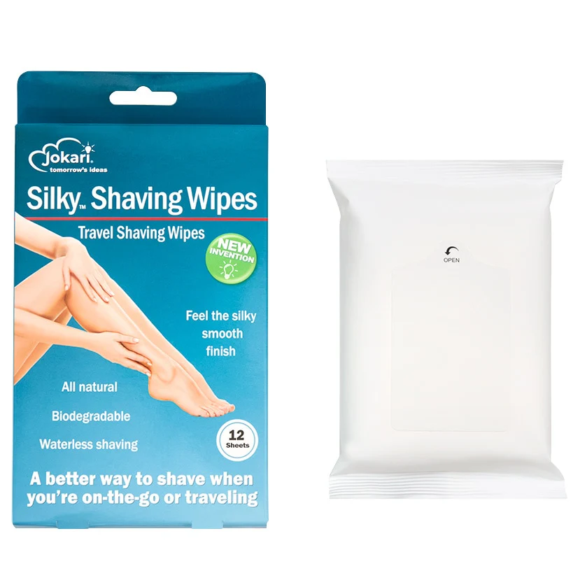 Jokari Silky Shaving Wipes Set of 24 - Image 4