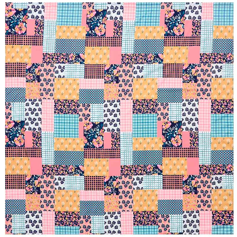 Jolene Patchwork Shower Curtain - Image 2