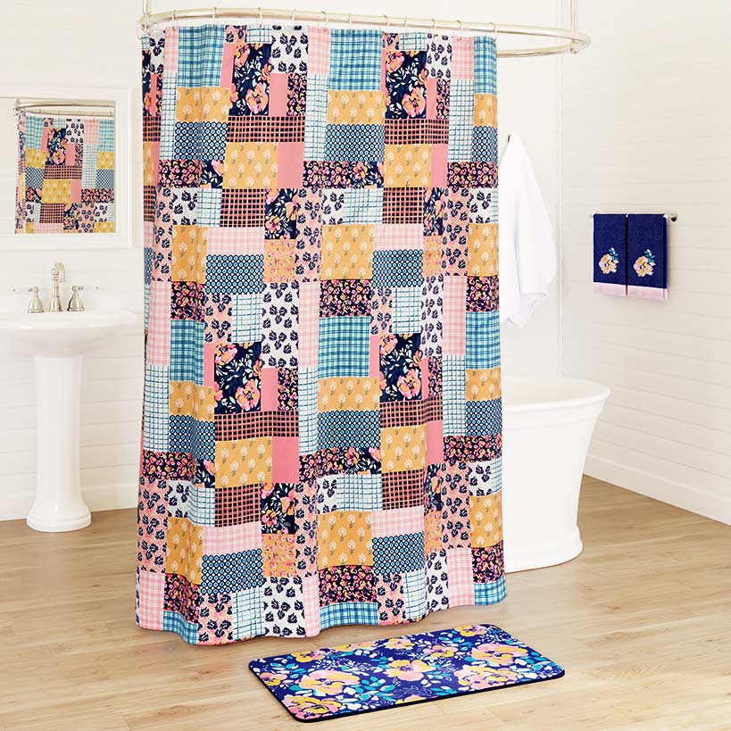 Jolene Patchwork Shower Curtain Hooks, Set of 12 - Image 2