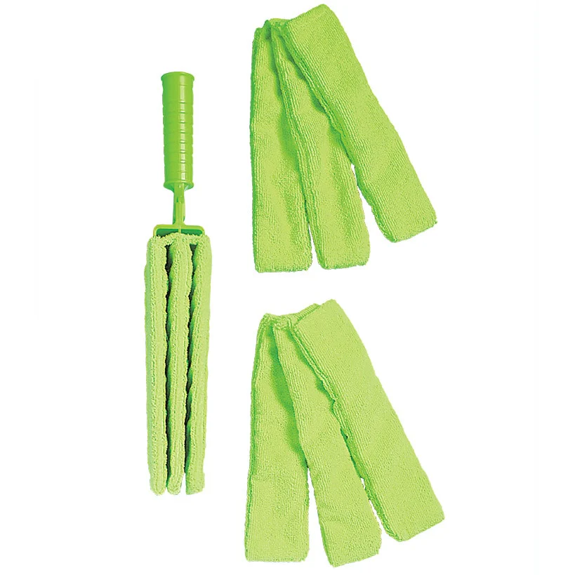 Jumbo Microfiber Blind Duster Tool With 2 Refills Machine Washable - Image 2