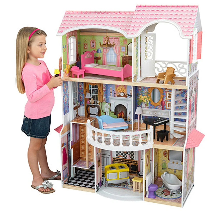 Kidkraft® Magnolia Three Story Wooden Dollhouse - Image 6