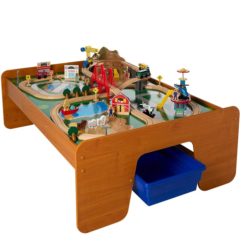 Kidkraft® Ride Around Town Train Set and Table - 100-Piece Adventure - Image 4
