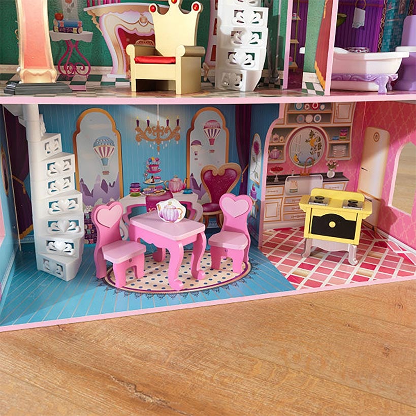 Kidkraft® Storybook Mansion - Fairytale Dollhouse with 14 Furniture Pieces - Image 3