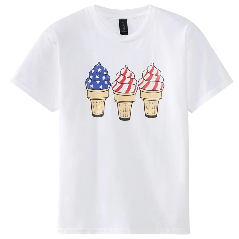 Kids Americana Short Sleeve Graphic T-Shirt - Image 2