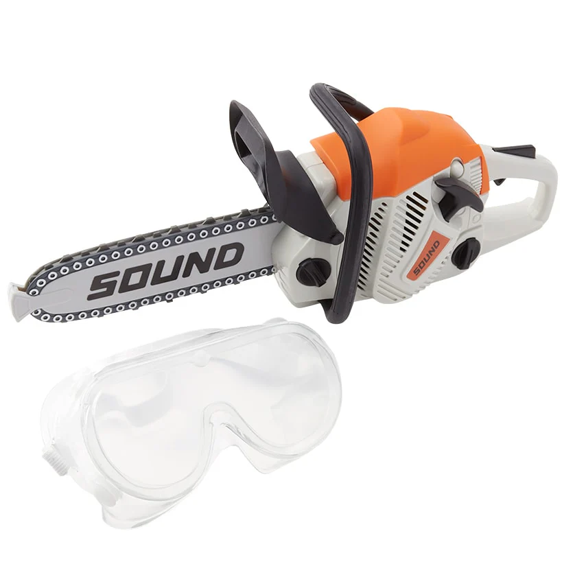 Kids' Chainsaw Toy - Realistic Sounds, Moving Chain, and Safety Goggles - Image 5