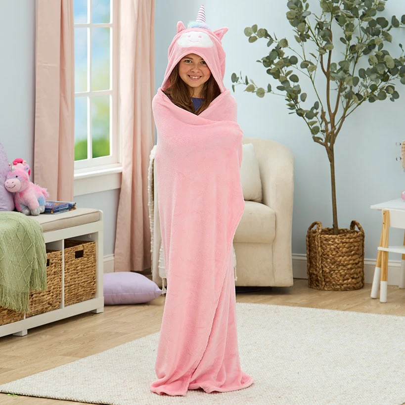 Kids' Character Hooded Fleece Throw - Image 7