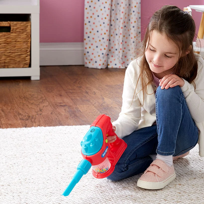 Kids' Cordless Toy Vacuum - Fun with Realistic Sounds and Working Suction - Image 3