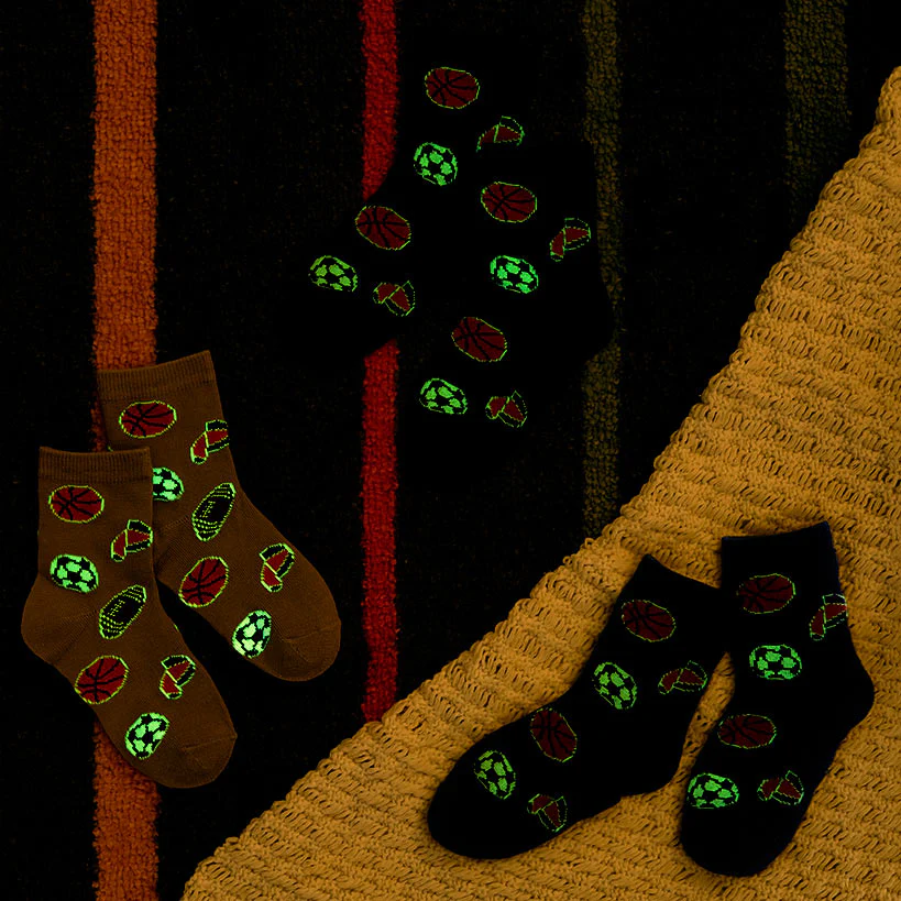 Kids' Glow in the Dark Socks 3 Pack - Image 3