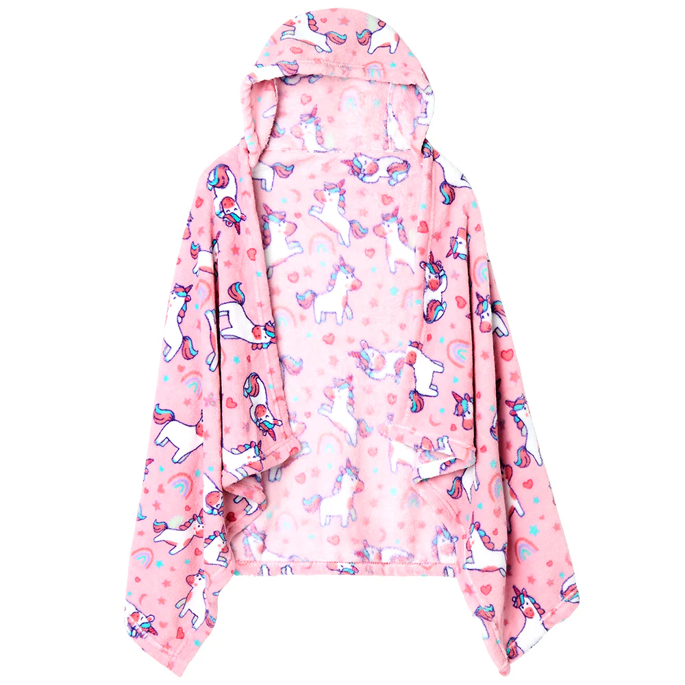Kids' Hooded Fleece Throw - Image 6