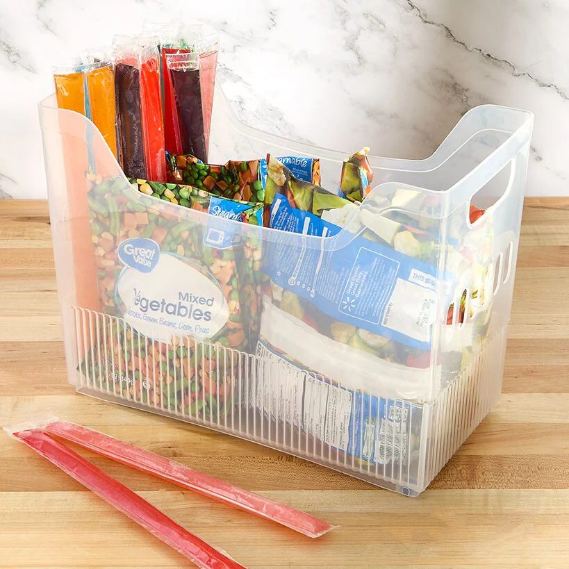 Kitchen Freezer Clear Organizer Bin Multi-Purpose Storage Containers - Image 3