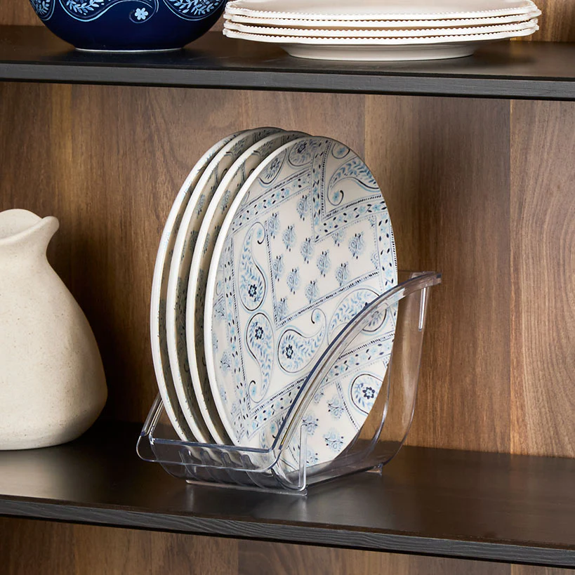 Kitchen Storage Clear Cabinet Organizers - Plate, Bowl, or Shelf - Image 3