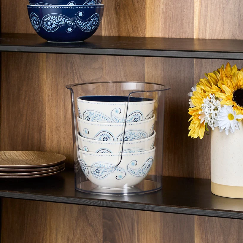 Kitchen Storage Clear Cabinet Organizers - Plate, Bowl, or Shelf - Image 7