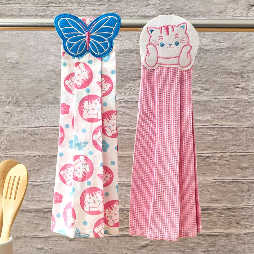 Kitchen Towels Summertime Cat Set of 2 - Image 6