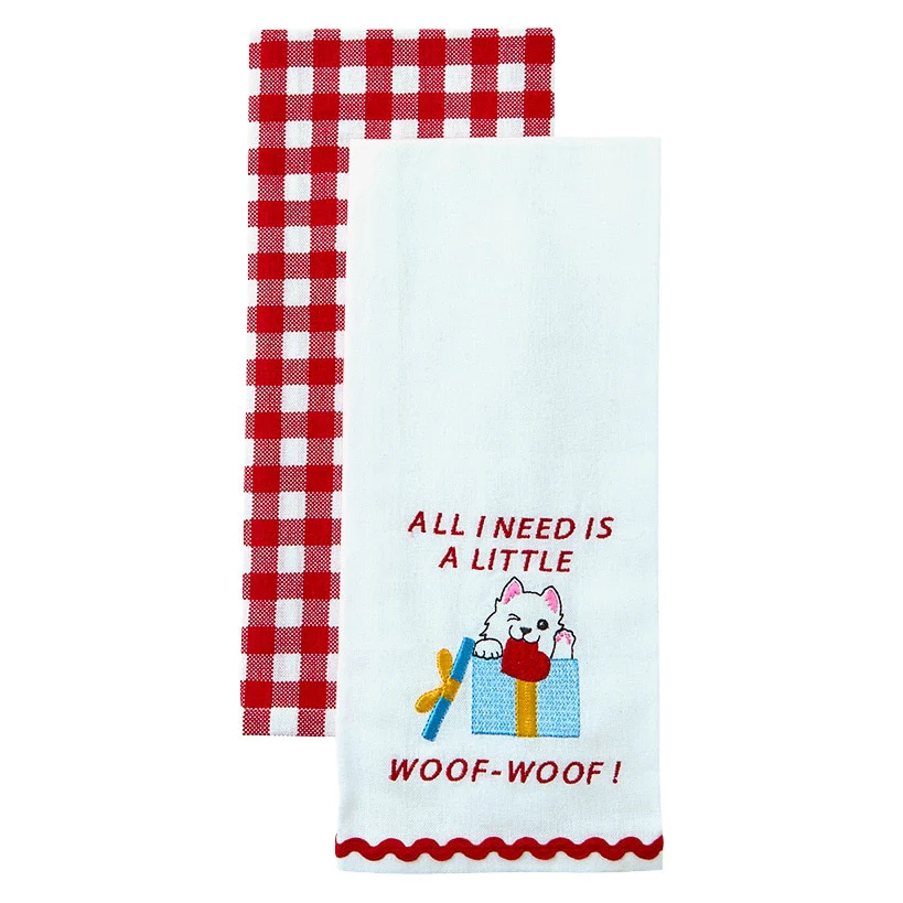 Kitchen Towels Summertime Dog Set of 2 - Image 7