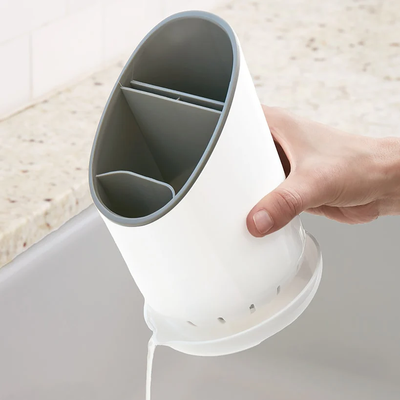 Kitchen Utensil Holder with Drip Tray - Image 3