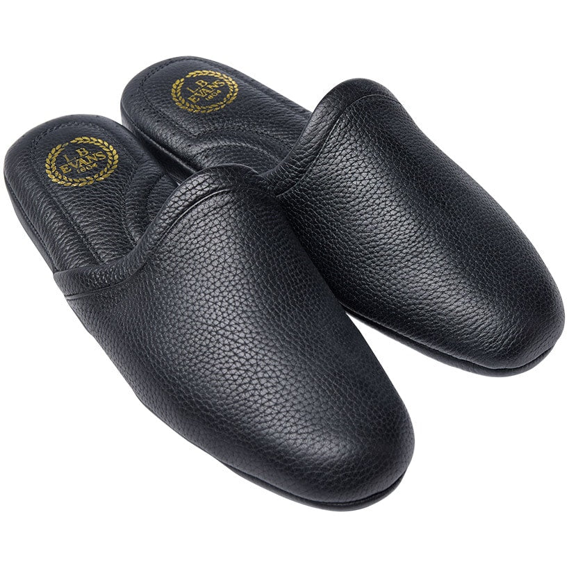 L B Evans Men's Slippers Black SC3 Aristocrat - Image 3