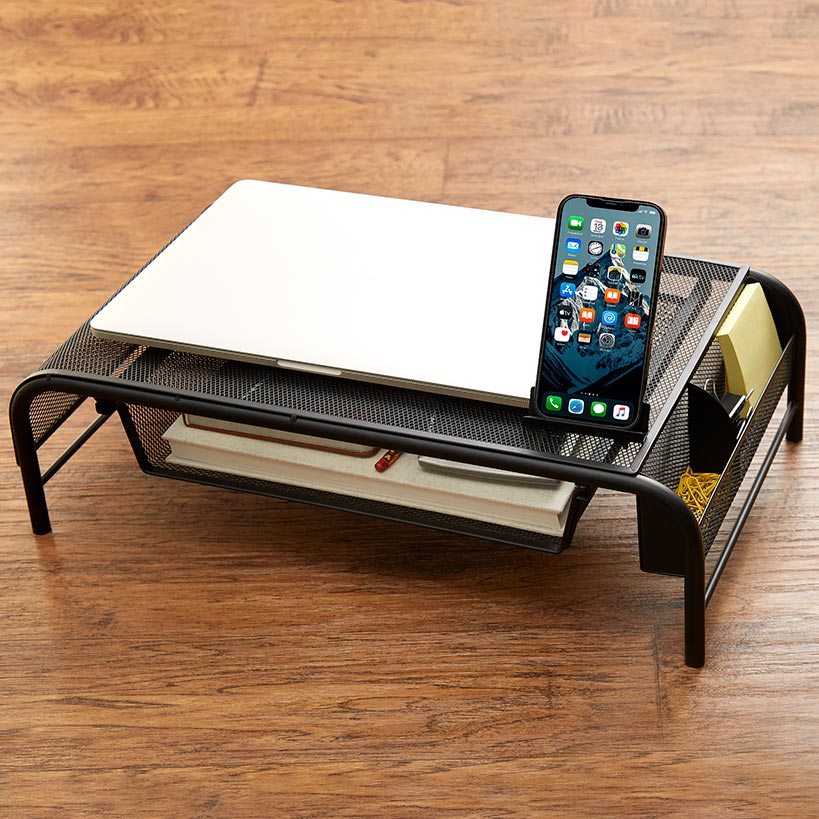 Laptop Stand with Sliding Drawer - Image 3