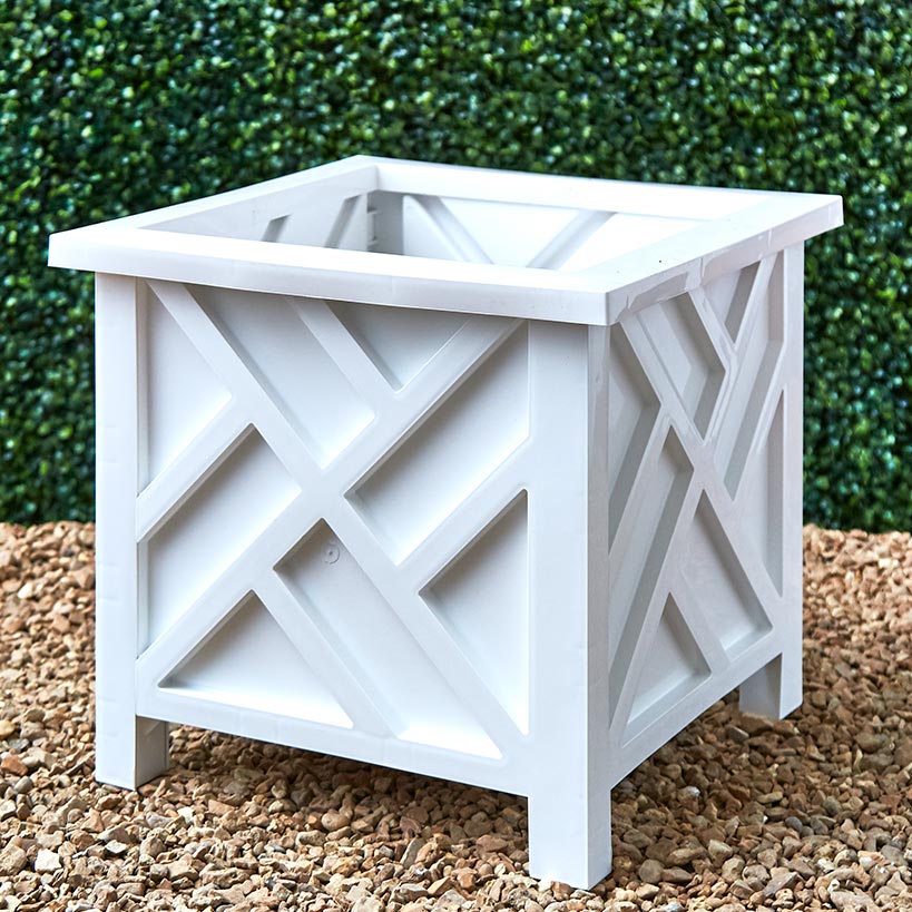 Lattice Design Chippendale Style Planter Box - Image 4