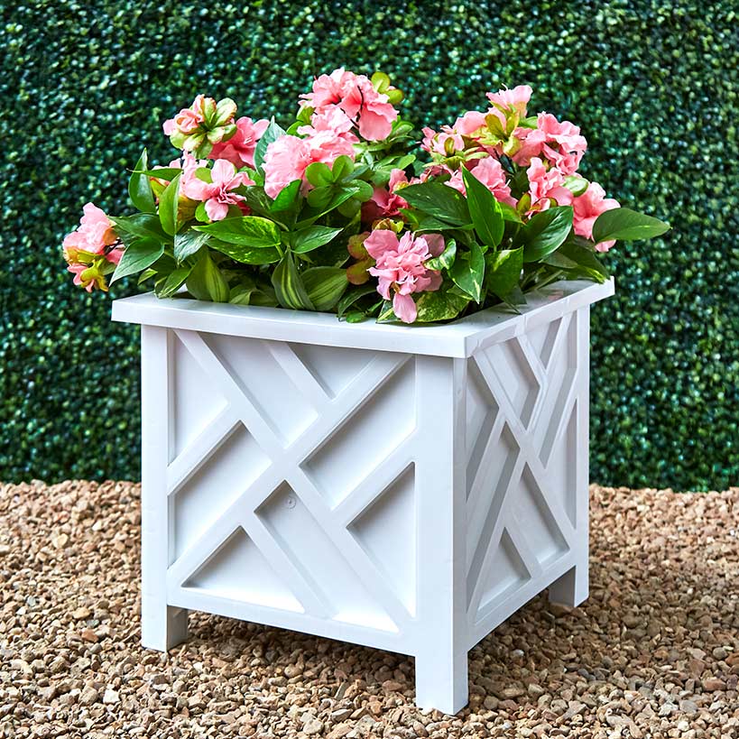 Lattice Design Chippendale Style Planter Box - Image 7