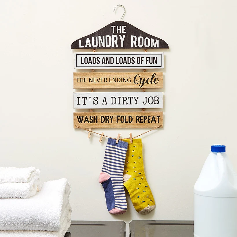 Laundry Room Humorous Wall Décor - Tip Jar, Sign, or Safety Pins - Image 3
