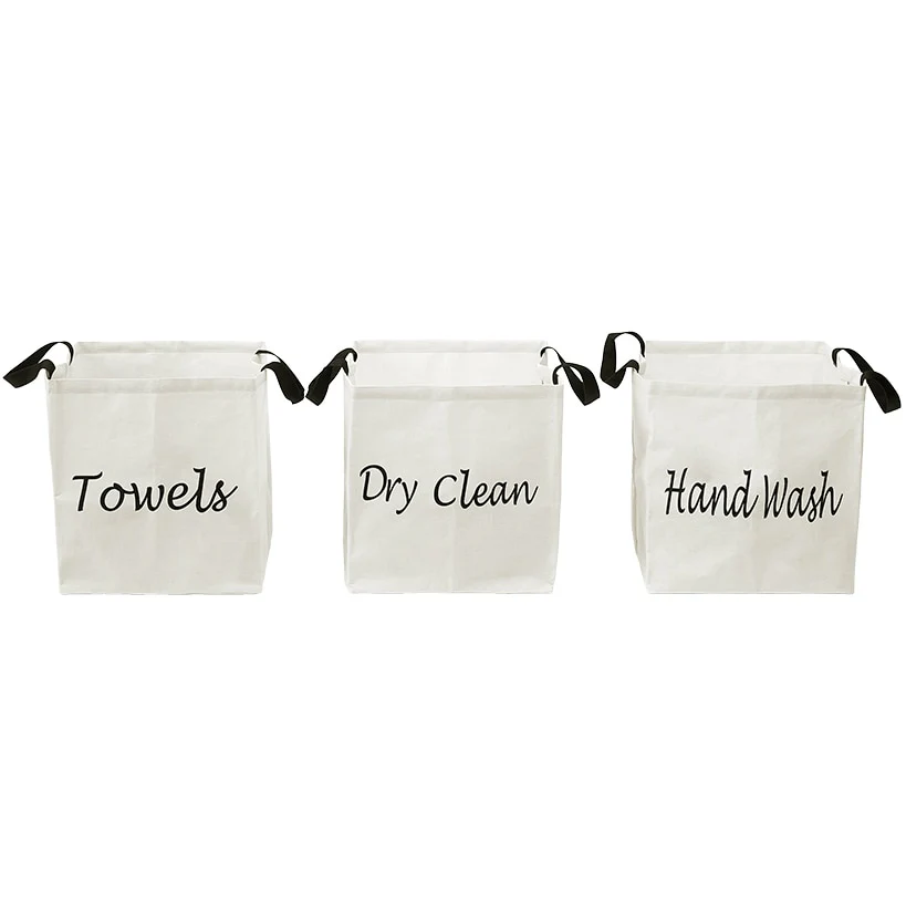 Laundry Storage Baskets for Clothes - Set of 3 - Image 3