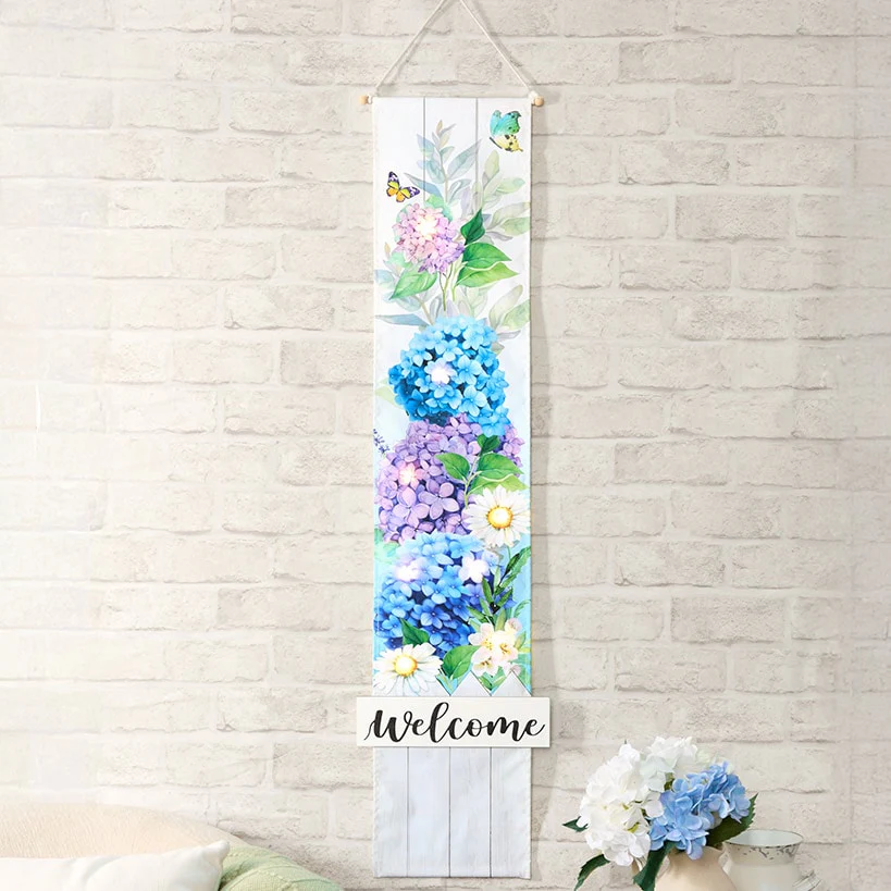 LED Lighted Welcome Banner - Flower or Patriotic 46" Length - Image 3