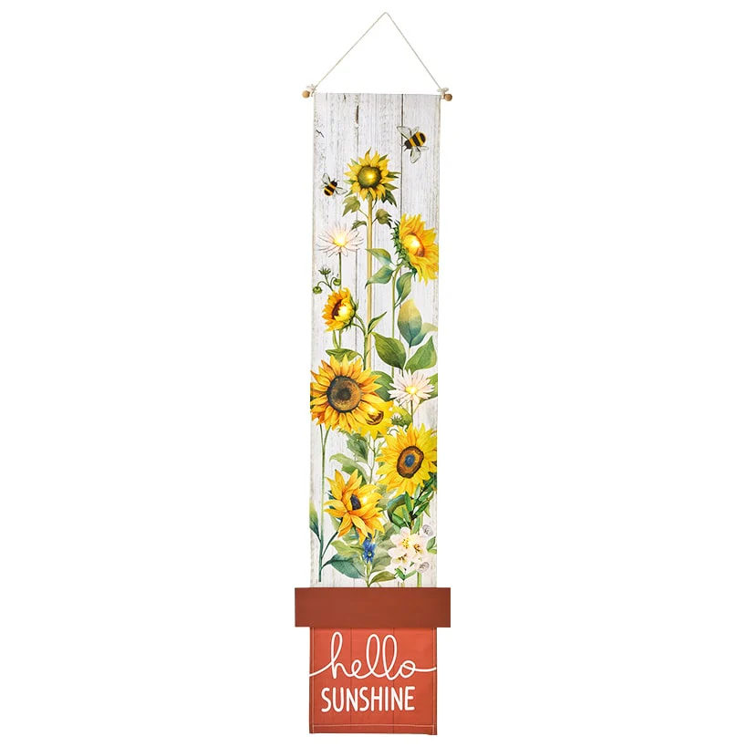 LED Lighted Welcome Banner - Flower or Patriotic 46" Length - Image 7