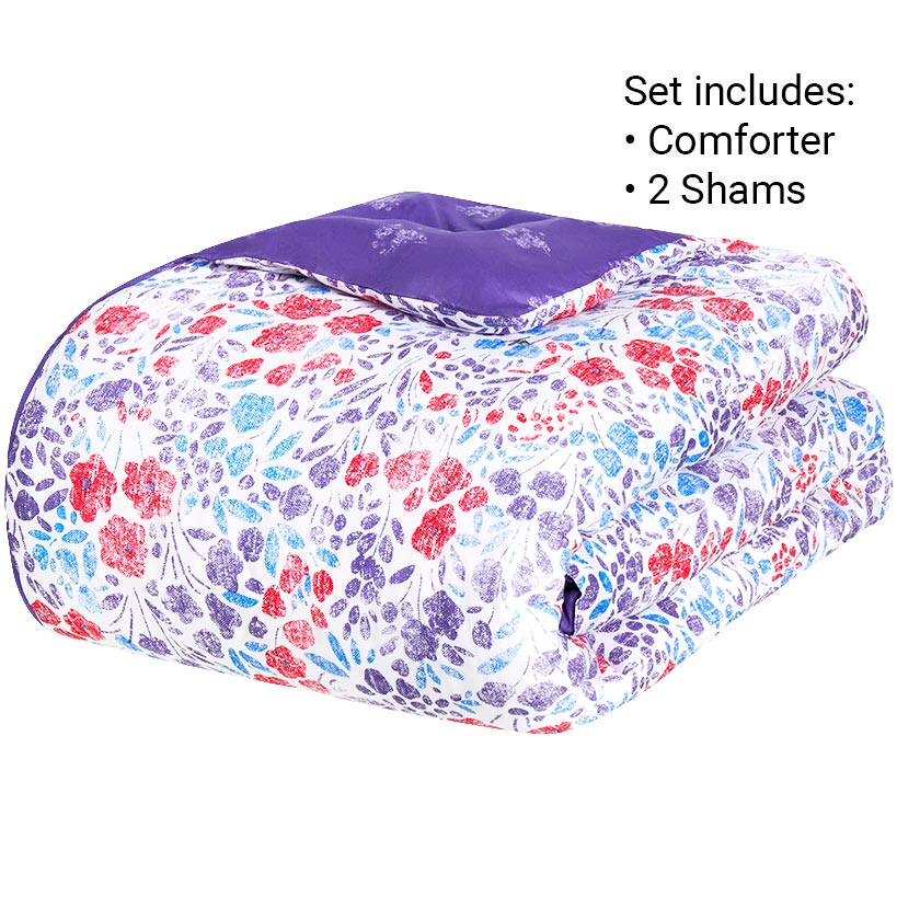 Liberty Floral Reversible Comforter Set or Accent Pillow - Image 4