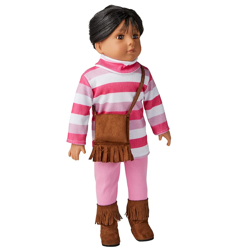 Life-Like Girl Doll With Casual Outfit, 18" - Image 4