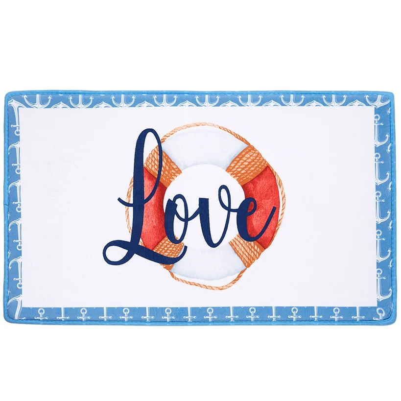 Life Love Lake Shower Curtain, Bath Rug, Hand Towels, Valance or Hooks - Image 3
