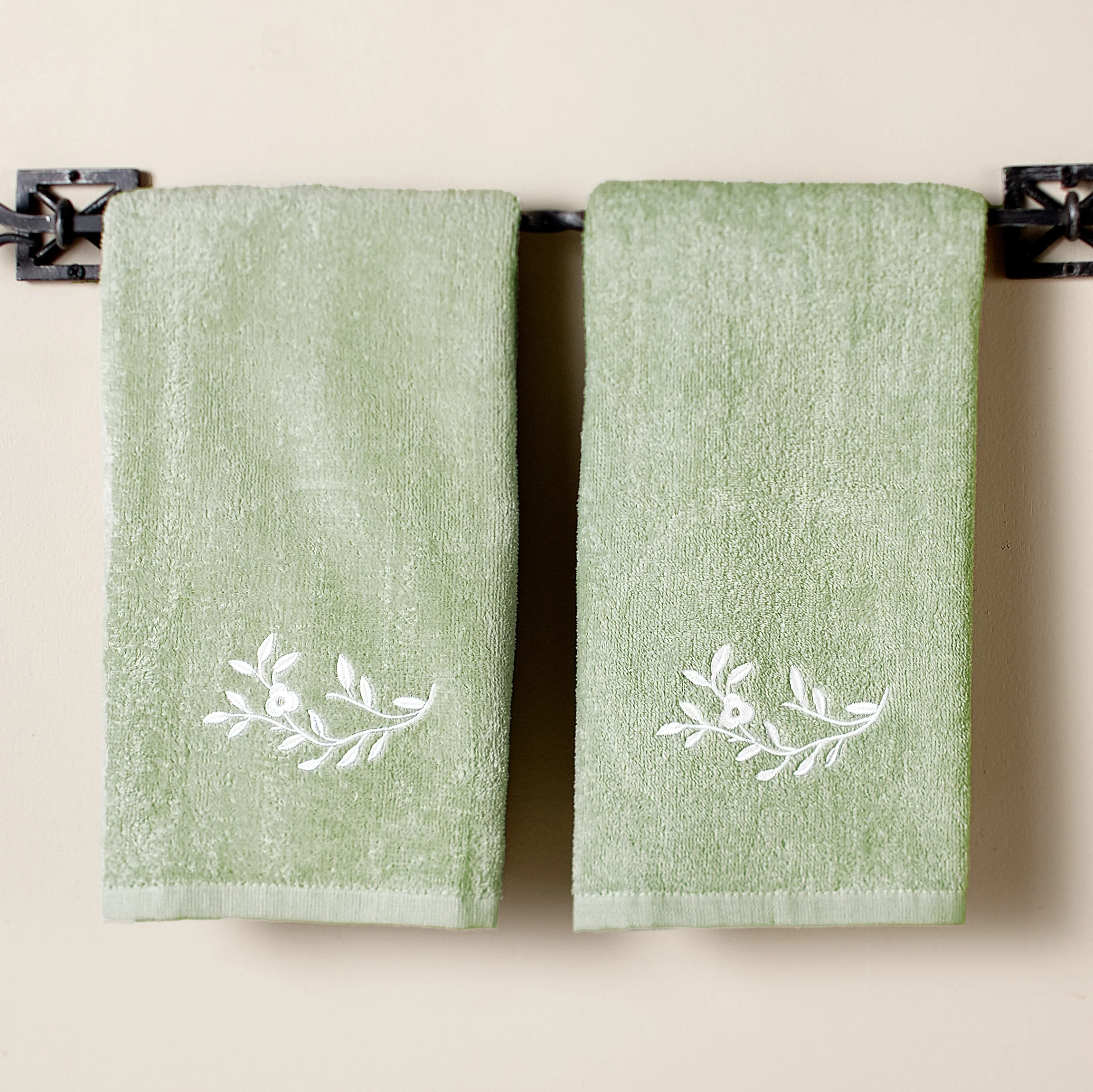 Madeleine Bathroom Rug, Hand Towels or Shower Hooks Set of 12 - Image 2
