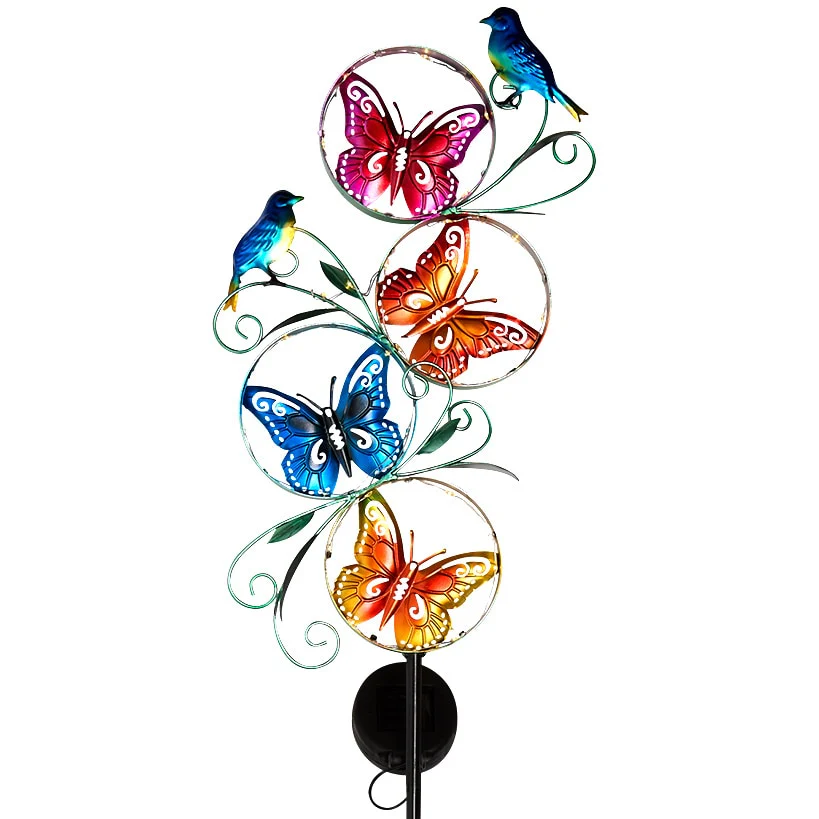 Magical Butterfly And Bird Solar Garden Stake - Image 3