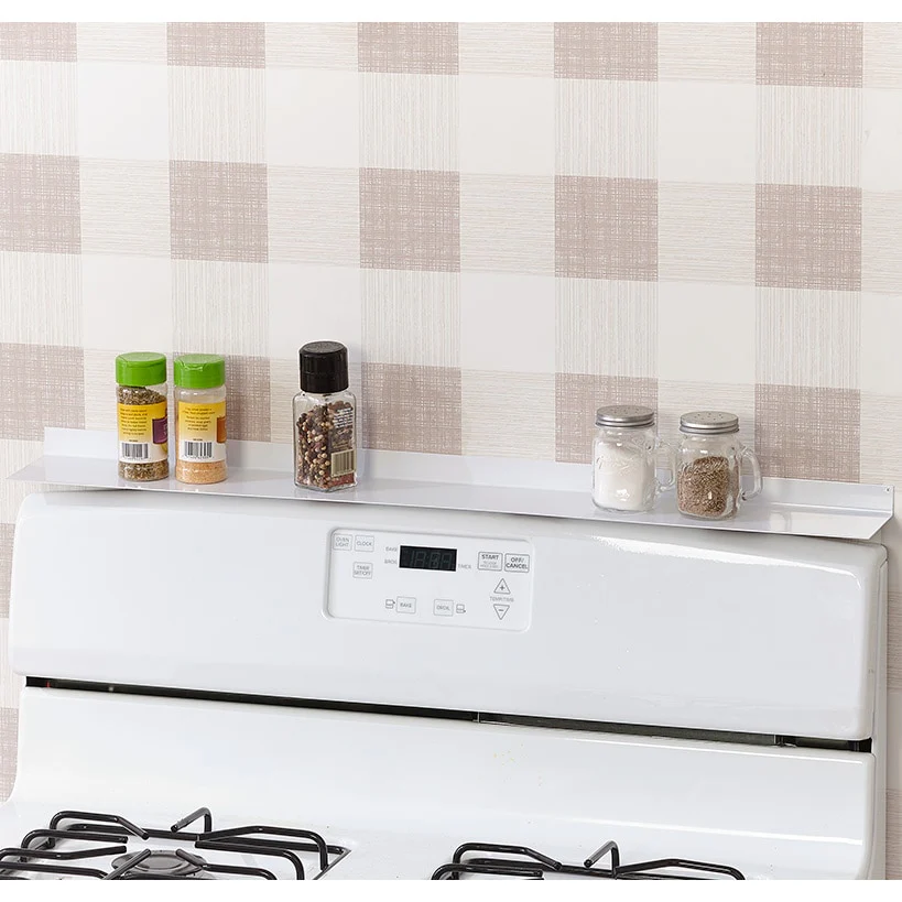 Magnetic Kitchen Stovetop Shelf Organizer - 30"L - Zero Installation - Image 4