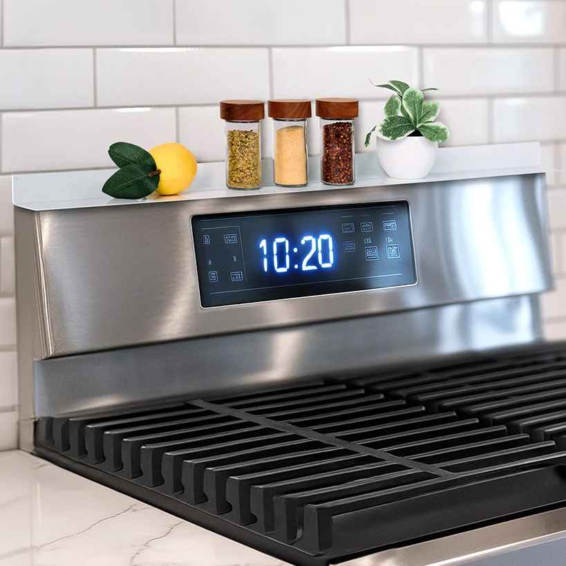 Magnetic Stovetop Storage Shelf in Stainless Steel - 2-Pc. - 15"L - Image 5