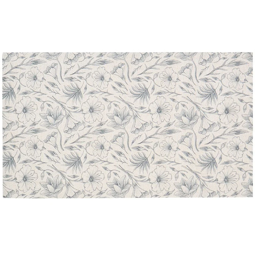 Magnolia Floral Washable Area Rug Accent Rug or Runner Rug - Image 3