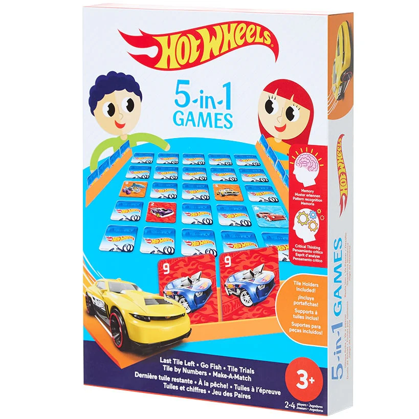 Mattel® Hot Wheels 5-in-1 Family Game - Image 4